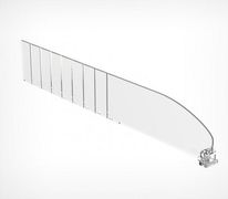 Разделитель DIV60-В высотой 60 мм без ограничителя — предназначен для организации выкладки небольших лёгких товаров